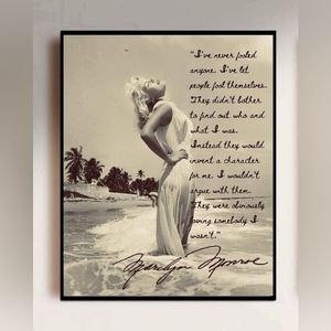 Marilyn Monroe  Quote Wall Art Framed 11x14